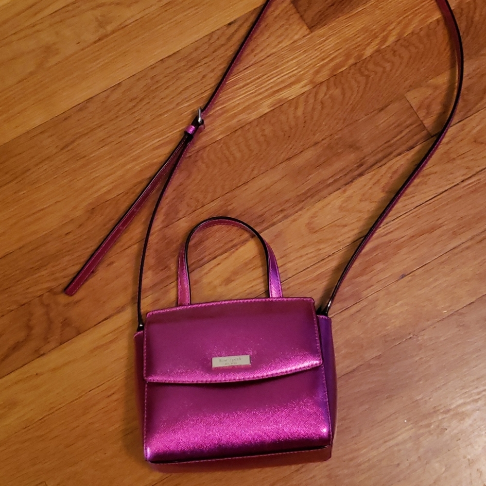 Kate Spade Metallic Pink Crossbody